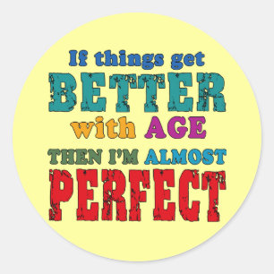 Adesivo Sobre o Humor de Aniversário do Hill