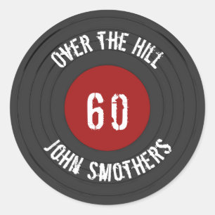 Adesivo Sobre o nome de Hill Age Vinyl Rock N Roll Record