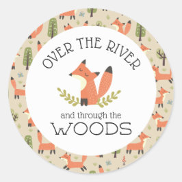 Adesivo Sobre o rio e através da floresta