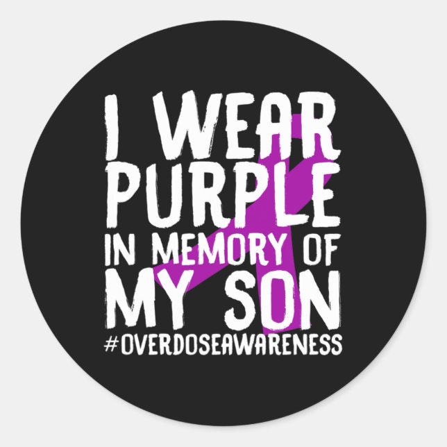 Adesivo Sobredosagem Memória Do Filho Falecido Droga Abu (Frente)