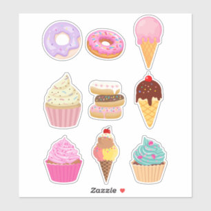 Adesivo Sobremesa deliciosa para crianças e amantes do Art