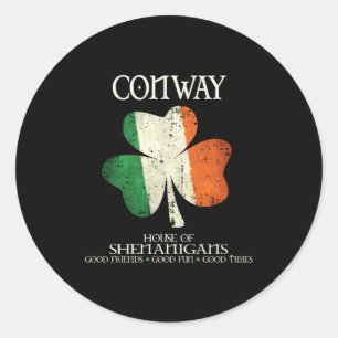 Adesivo Sobrenome Conway Família Irlanda Casa Irlandesa De