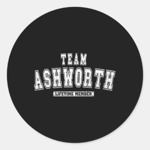 Adesivo Sobrenome da Família Team Ashworth Lifetime Member