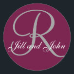 Adesivo Sobrenome inicial R mais nomes vinhos e Cinzas<br><div class="desc">Sobrenome R inicial mais nomes autocolante</div>