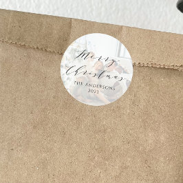 Adesivo Sobreposição de Fotos de Natal Merry Script Minima