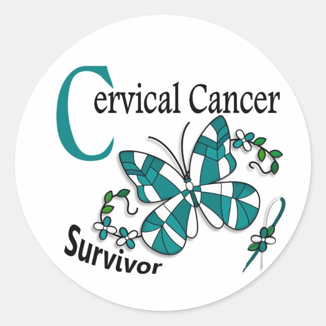 Adesivo Sobrevivência 6 Cancer cervical (Frente)