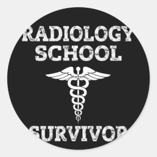 Adesivo Sobrevivência da Escola de Radiologia Caduceus