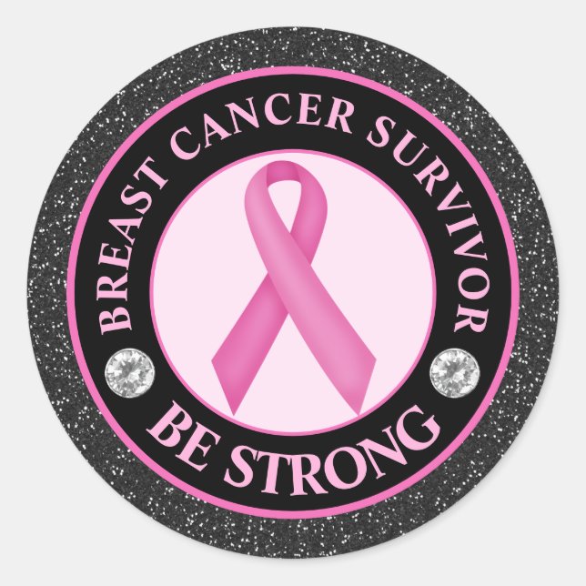 Adesivo Sobrevivência da Fita de Sensibilização do Cancer  (Frente)