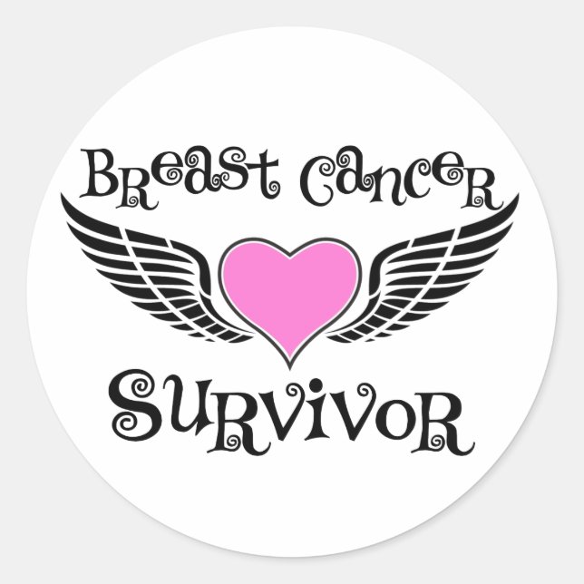 Adesivo Sobrevivência do Câncer da Mama (Frente)