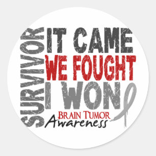 Adesivo Sobrevivência Do Tumor Do Cérebro Que Viemos Comba