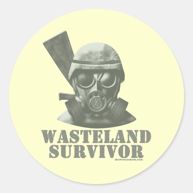 Adesivo Sobrevivência Wasteland (Frente)