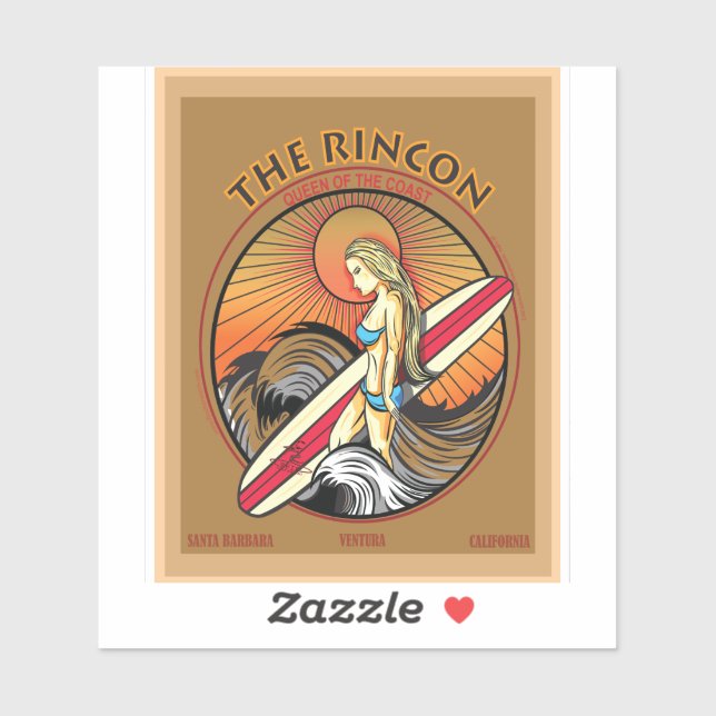 ADESIVO SOBREVIVENDO DO RINCON VENTURA CALIFÓRNIA (Folha)