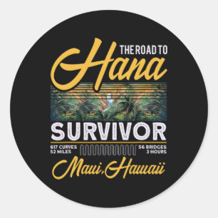 Adesivo Sobrevivente da Estrada para Hana Palma Curva Maui