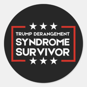 Adesivo Sobrevivente da Síndrome de Derangement Trump 