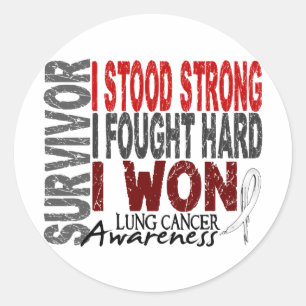 Adesivo Sobrevivente de câncer pulmonar 4