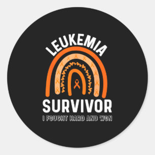 Adesivo Sobrevivente de leucemia aguda no fim da luta cont