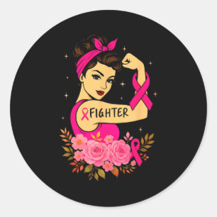 Adesivo Sobrevivente do Câncer de Mama Rosie Riveter Consc
