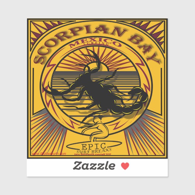 ADESIVO SOBREVIVENTE DO SCORPION BAJA MEXICO (Folha)