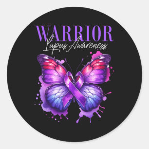 Adesivo Sobrevivente Púrpura do Guerreiro Lupus