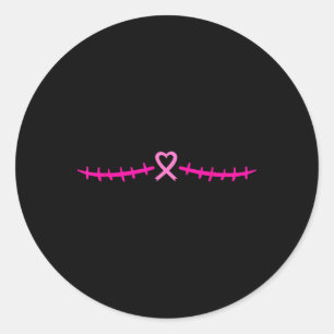Adesivo Sobrevivente Rosa Dupla Mastectomia do Câncer da M