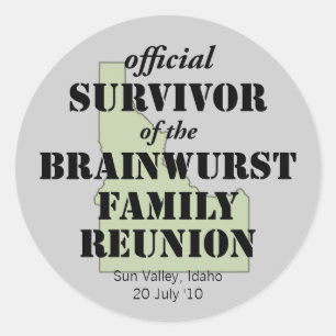 Adesivo Sobrevivente Sindical Oficial da Família - Idaho G