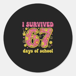 Adesivo Sobrevivi 67 Dias De Escola 100 Dias Seis Sete Br