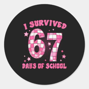 Adesivo Sobrevivi 67 Dias De Escola Engraçado 6 7 Meme Pro