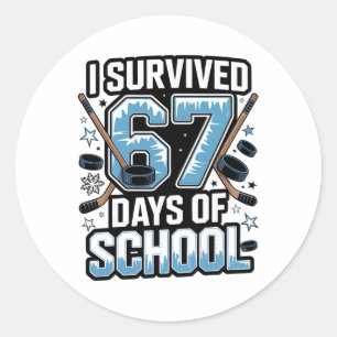Adesivo Sobrevivi 67 Dias De Escola - Professores Alunos H