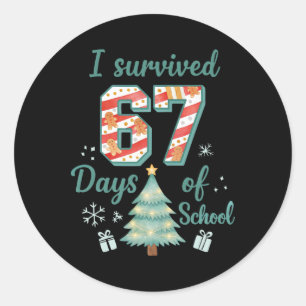 Adesivo Sobrevivi 67 Dias De Natal Na Escola Professor Alu