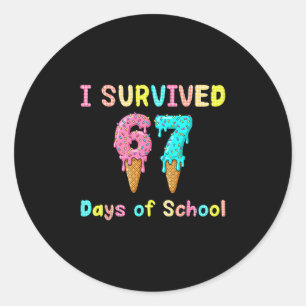 Adesivo Sobrevivi 67 Dias De Professores Alunos 67