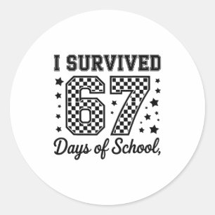 Adesivo Sobrevivi 67 Dias De Professores Alunos Da Escola