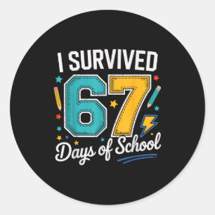 Adesivo Sobrevivi 67 Dias De Professores Alunos Seis
