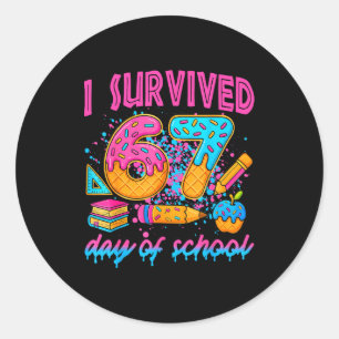 Adesivo Sobrevivi 67 Dias De Sorvete De Gotejamento Escola