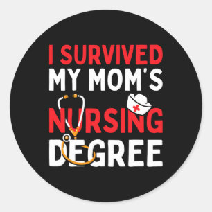 Adesivo Sobrevivi À Minha Mãe Enfermando Graduação Engraça