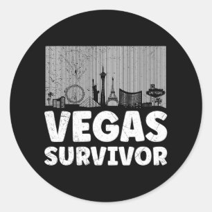 Adesivo Sobrevivi à minha viagem a Las Vegas