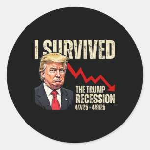 Adesivo Sobrevivi à recessão de Trump 4725 4925 Trump Rec