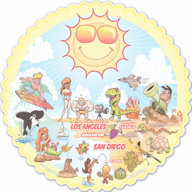 Adesivo SoCal Sticker (Frente)