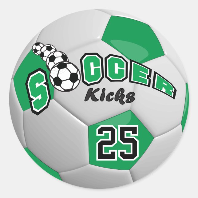 Adesivo Soccer Ball Kicks |  Green (Frente)