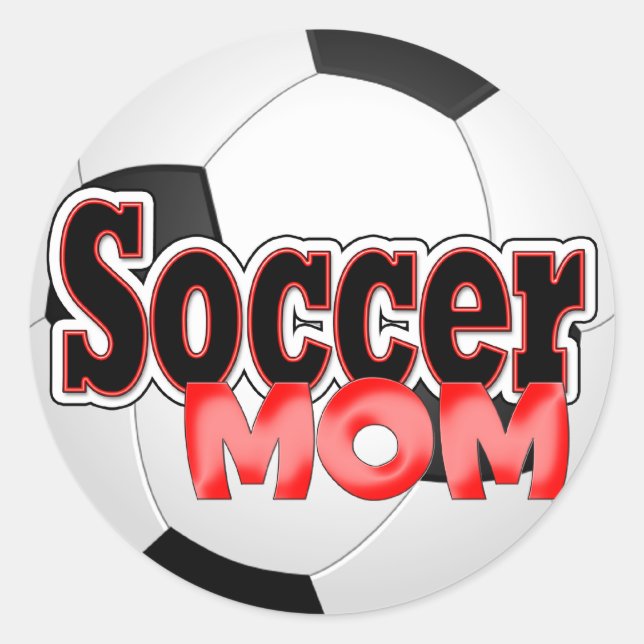 Adesivo Soccer Mamãe Stickers (Frente)