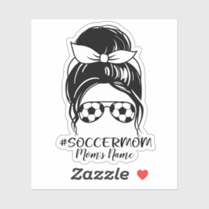 Adesivo Soccer Personalizado, Mãe Sticker