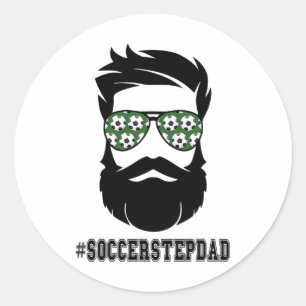 Adesivo Soccer Stepdad Com Pai Da Barba Passo Padre Ste