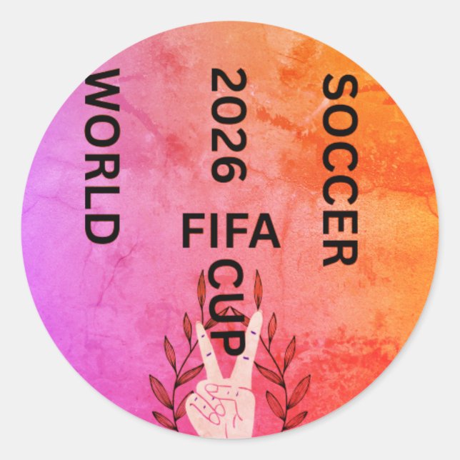 ADESIVO SOCCER WORLD CUP 2026 (Frente)