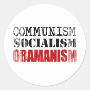Adesivo SOCIALISMO OBAMANISM Faded.png do COMUNISMO
