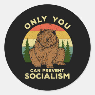 Adesivo Socialismo - Rússia Ama Urso Russo Ussr Acampament