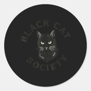 Adesivo Sociedade do Gato Preto Conscientização do Gato Ma