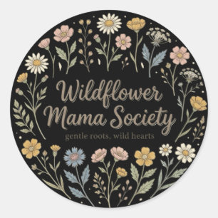 Adesivo Sociedade Mãe Flor Silvestre Estética Jardim Estét