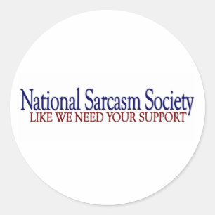 Adesivo Sociedade Nacional de Sarcasmo