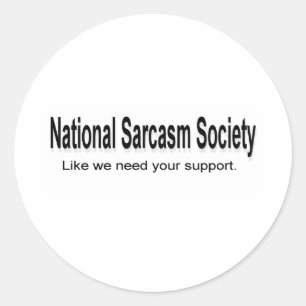 Adesivo Sociedade nacional do sarcasmo