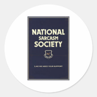 Adesivo Sociedade Nacional-Sarcasmo