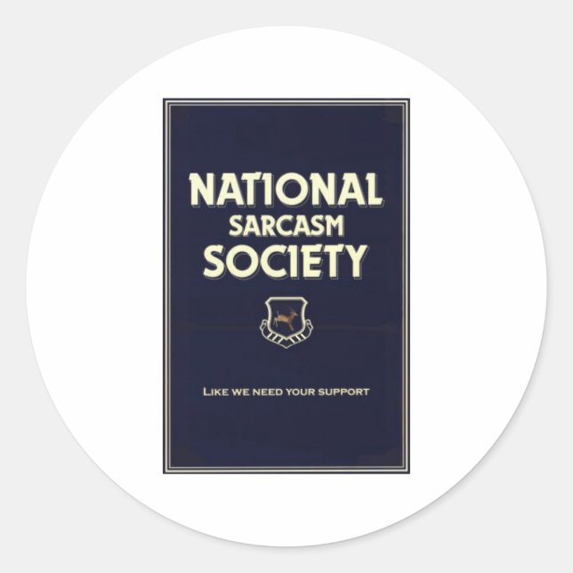 Adesivo Sociedade Nacional-Sarcasmo (Frente)